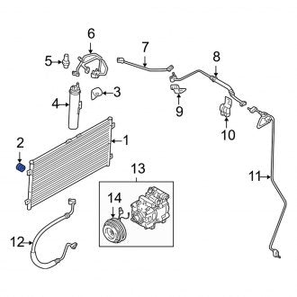 New Fits Kia, A/C Condenser Bracket Insulator - Part # 1K52Y61E03