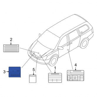 New Fits Kia, Emission Label - Part # 324503C172