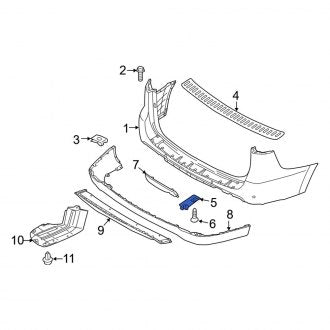 New Fits Kia, Left Bumper Step Pad Bracket - Part # 86651A9000