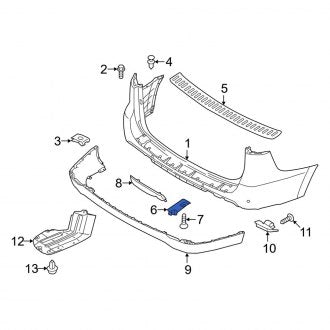 New Fits Kia, Right Bumper Step Pad Bracket - Part # 86652A9000