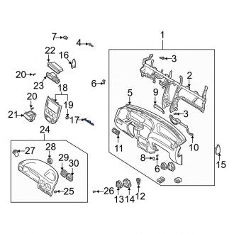 New Fits Kia, Fuse Box Cover - Part # 0K32A55550B78