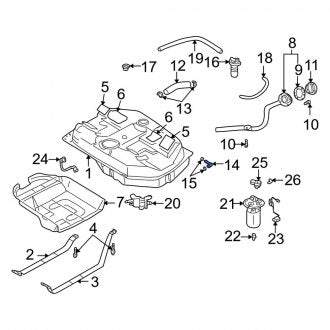 New Fits Kia, Fuel Hose - Part # K9934408160