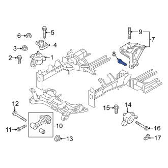 New Fits Kia, Front Engine Mount Bolt - Part # 218911J000