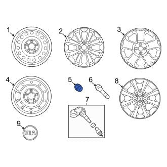 New Fits Kia, Wheel Lug Nut - Part # 529502G000