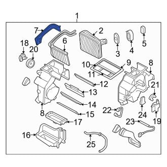 New Fits Kia, Heater Core Access Cover - Part # 971712G000