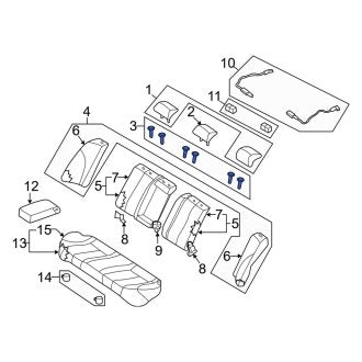 New Fits Kia, Rear Headrest Guide - Part # 883942G210J7