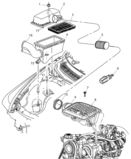 Duct Air Cleaner To Resonator