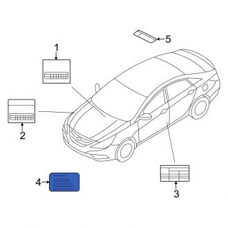 New Fits Kia, Engine Decal - Part # 253880W000