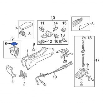 New Fits Kia, Console Mat - Part # 846312T400VA