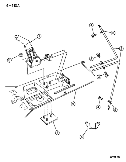 Guide, Parking Brake Cable