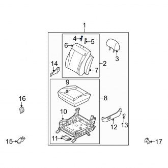 New Fits Kia, Front Right Headrest Guide - Part # 884813F100NF