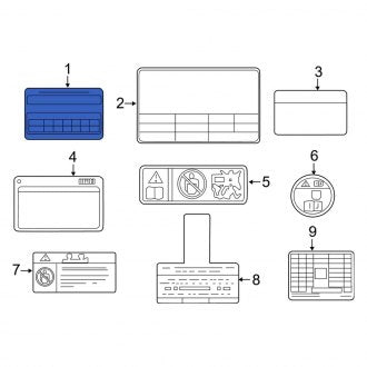 New Fits Kia, Emission Label - Part # 324412EED4