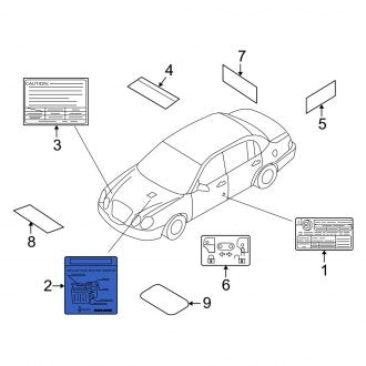 New Fits Kia, Emission Label - Part # 324503C142