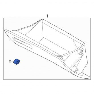 New Fits Kia, Front Glove Box Door Bumper - Part # 84517B4900