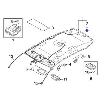 New Fits Kia, Headliner Trim Plug - Part # 857463Y000BGA