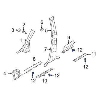 New Fits Kia, Door Sill Plate Clip - Part # 858391D000