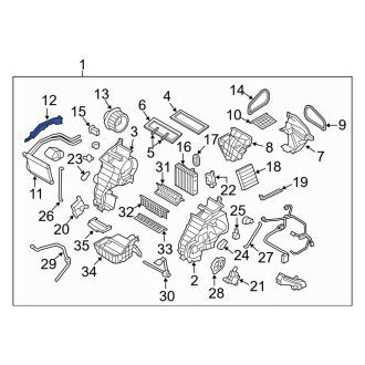 New Fits Kia, Heater Core Access Cover - Part # 971712K200