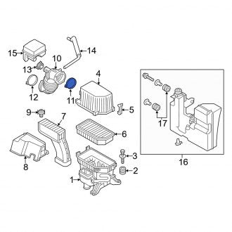 New Fits Kia, Engine Air Duct Clamp - Part # 1471176006B