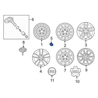 New Fits Kia, Wheel Lug Nut - Part # 529504D100