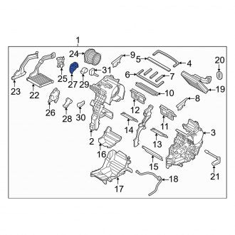 New Fits Kia, Right HVAC Blend Door Lever - Part # 97149E4100