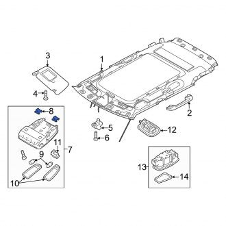 New Fits Kia, Dome Light Clip - Part # 92815B2000