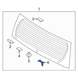 New Fits Kia, Back Glass Bracket - Part # 871151G200