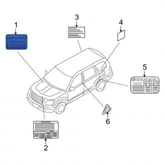 New Fits Kia, Emission Label - Part # 324503C710