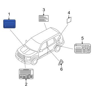 New Fits Kia, Emission Label - Part # 324503F110