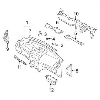 New Fits Kia, Dashboard Panel Grommet - Part # 847272J000