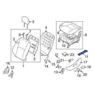 New Fits Kia, Seat Track Cover - Part # 880652J000WK