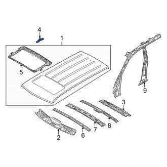 New Fits Kia, Roof Header Panel Bracket - Part # 673202J000