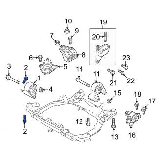 New Fits Kia, Rear Engine Mount Bolt - Part # 219202G846