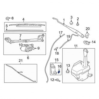 New Fits Kia, Front Windshield Washer Pump Strainer - Part # 985153