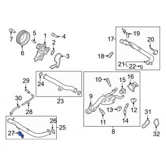 New Fits Kia, Engine Coolant Pipe Bracket - Part # 392113C710