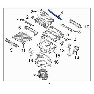 New Fits Kia, HVAC Air Inlet Housing Seal - Part # 97127F2000