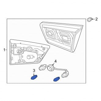 New Fits Kia, Rear Side Marker Light Bulb - Part # 1864304009