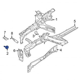 New Fits Kia, Front Fender Apron Bolt - Part # 1168506200