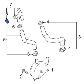 New Fits Kia, Radiator Coolant Hose O-Ring - Part # 256252W150