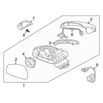 New Fits Kia, Door Mirror Trim Ring Screw - Part # 1174708266B