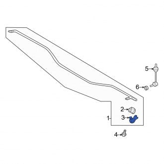 New Fits Kia, Rear Left Suspension Stabilizer Bar Bracket - Part # 55515J5100