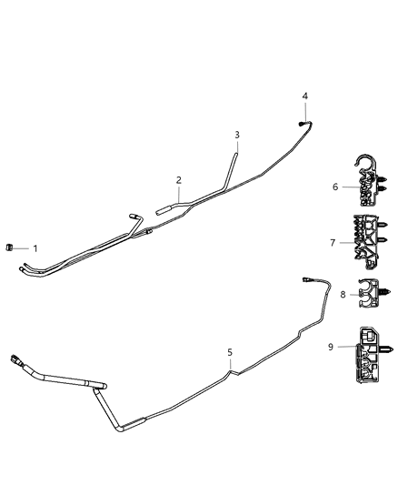 New 2011-2012 Fits Chrysler 3500, 4500, 5500 Retainer-4 Way - Part # 68055051AA