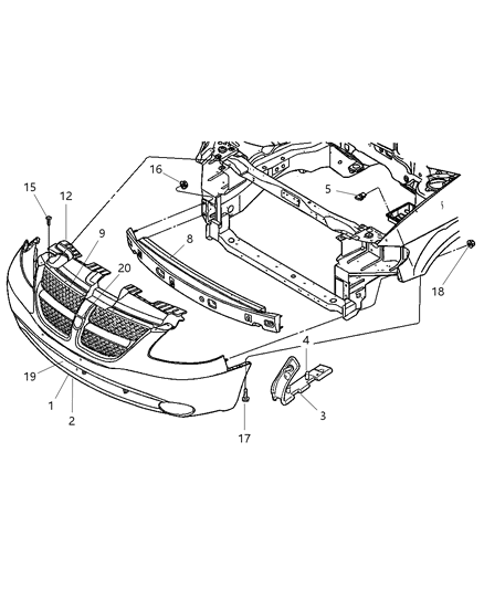 Support Radiator Grille With Decal