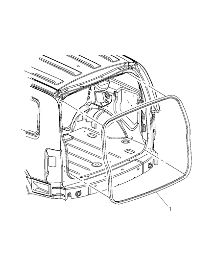 Weatherstrip Liftgate Opening