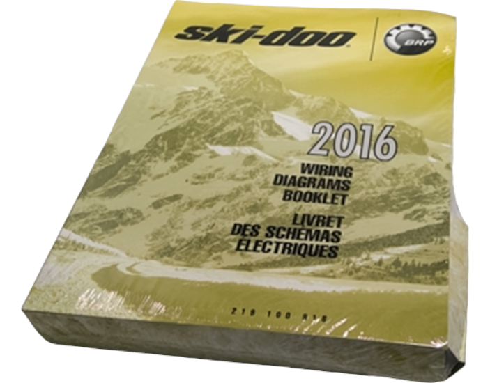 New OEM Genuine Bombardier Recreational Products, Ski-Doo Wiring Diagrams 2 - Part # 219100818