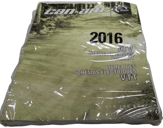 New OEM Genuine Bombardier Recreational Products, Atv Wiring Diagrams 2016 - - Part # 219100820