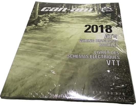 New OEM Genuine Bombardier Recreational Products, Atv Wiring Diagrams 2018 - Part # 219100875