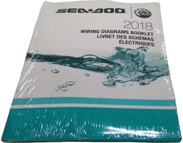 New OEM Genuine Bombardier Recreational Products, Sea Doo Wiring Diagrams 20 - Part # 219100878