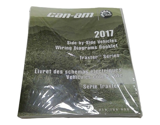 New OEM Genuine Bombardier Recreational Products, Traxter T Wiring Diagrams - Part # 219100920