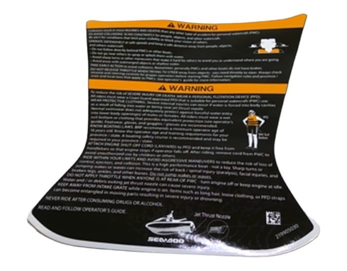 New OEM Genuine Bombardier Recreational Products, Principal Decal - Part # 219905030