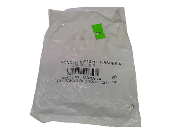 New OEM Genuine Bombardier Recreational Products, Flat Washer M12 - Part # 250200053